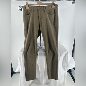 J Hilburn Waco cotton green 5 pocket pants